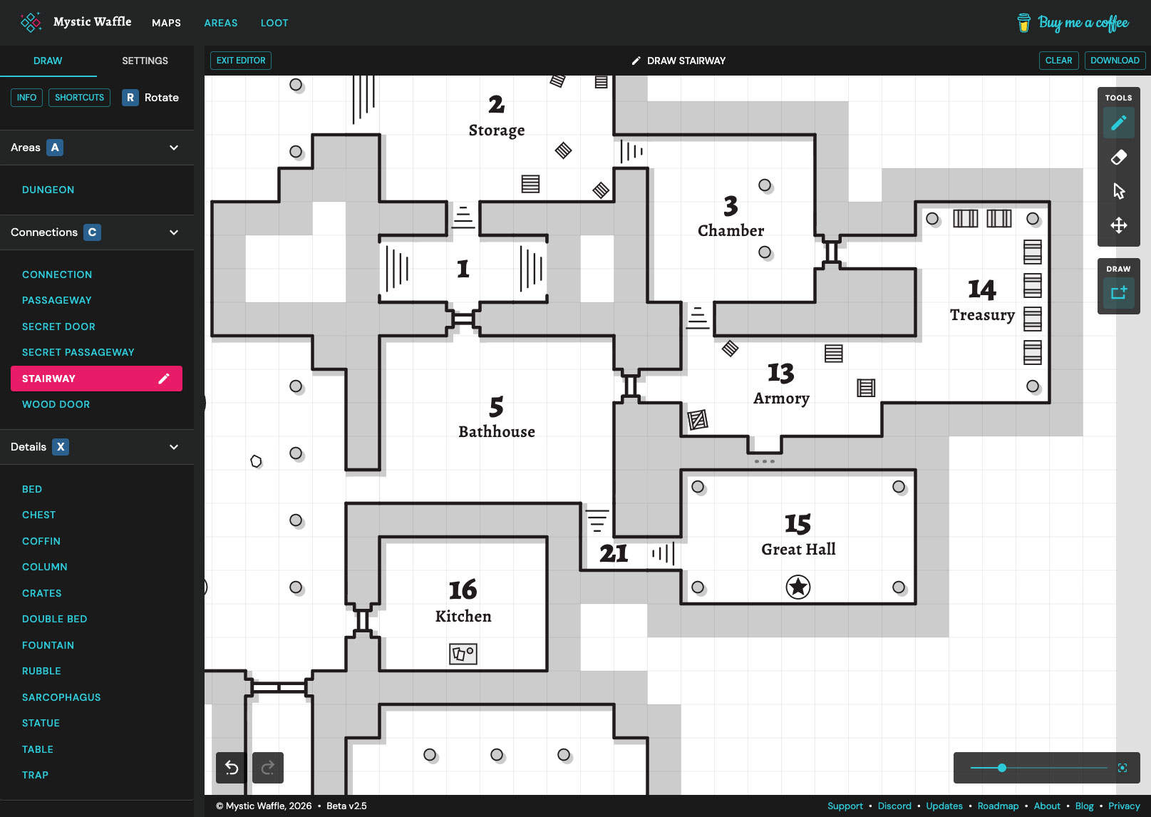 D&D map editor