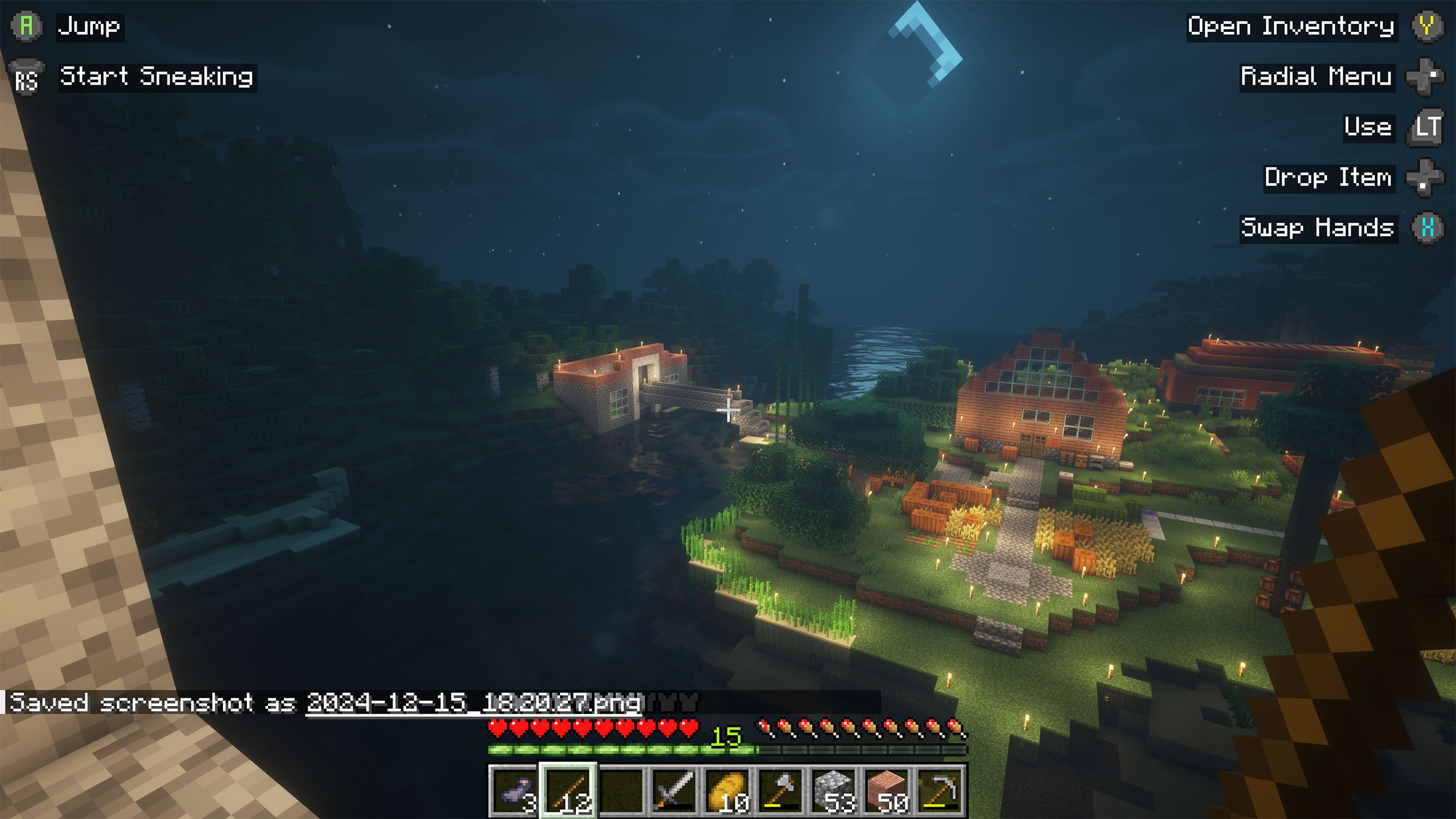 River Farms At Night